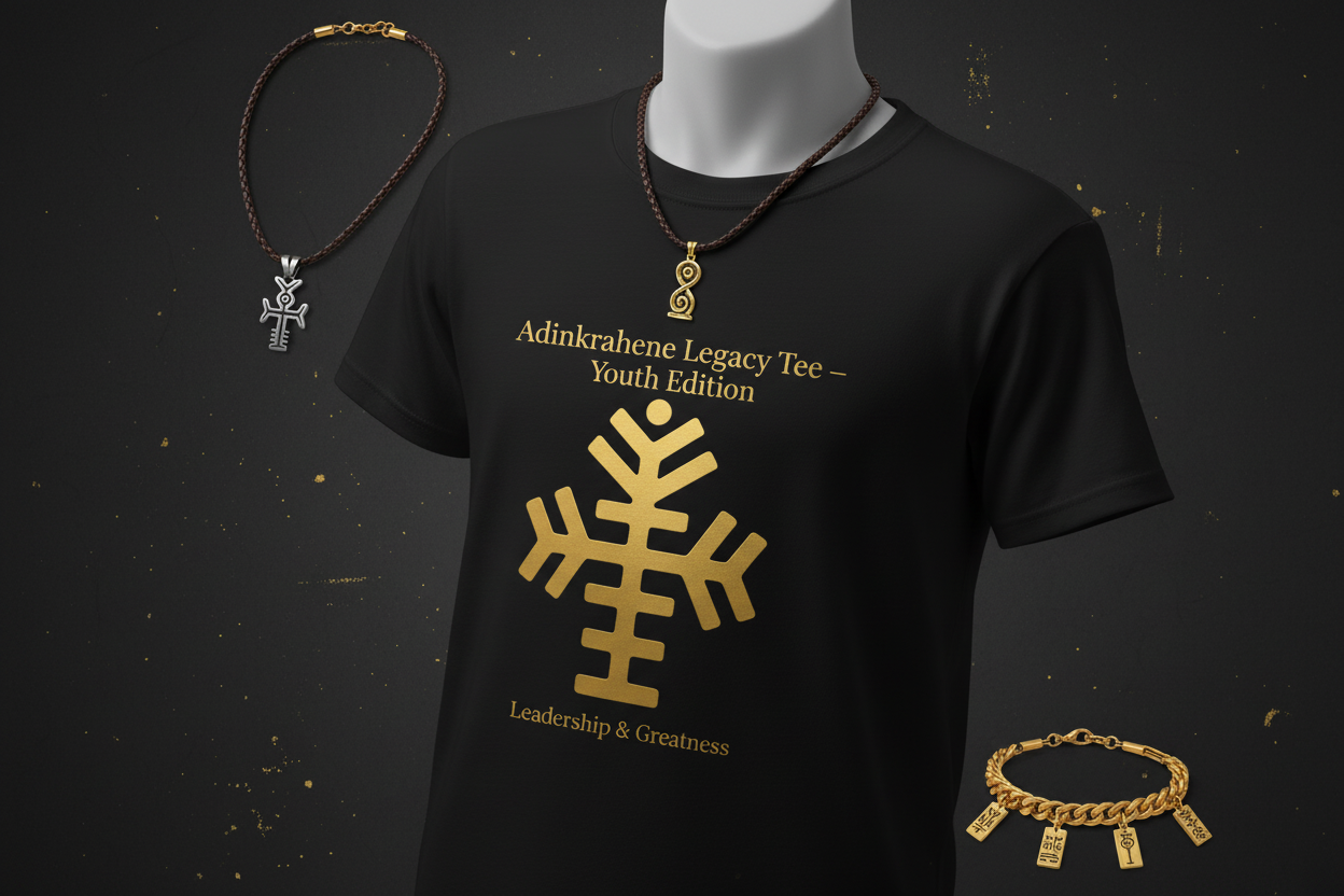 Adinkrahene Legacy Tee — Youth Edition (Leadership & Greatness)