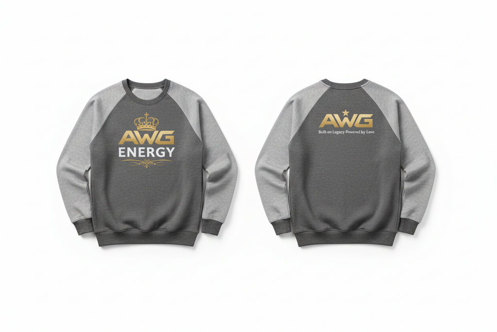 AWG Raglan Sweatshirt — Authenticity · Wisdom · Growth