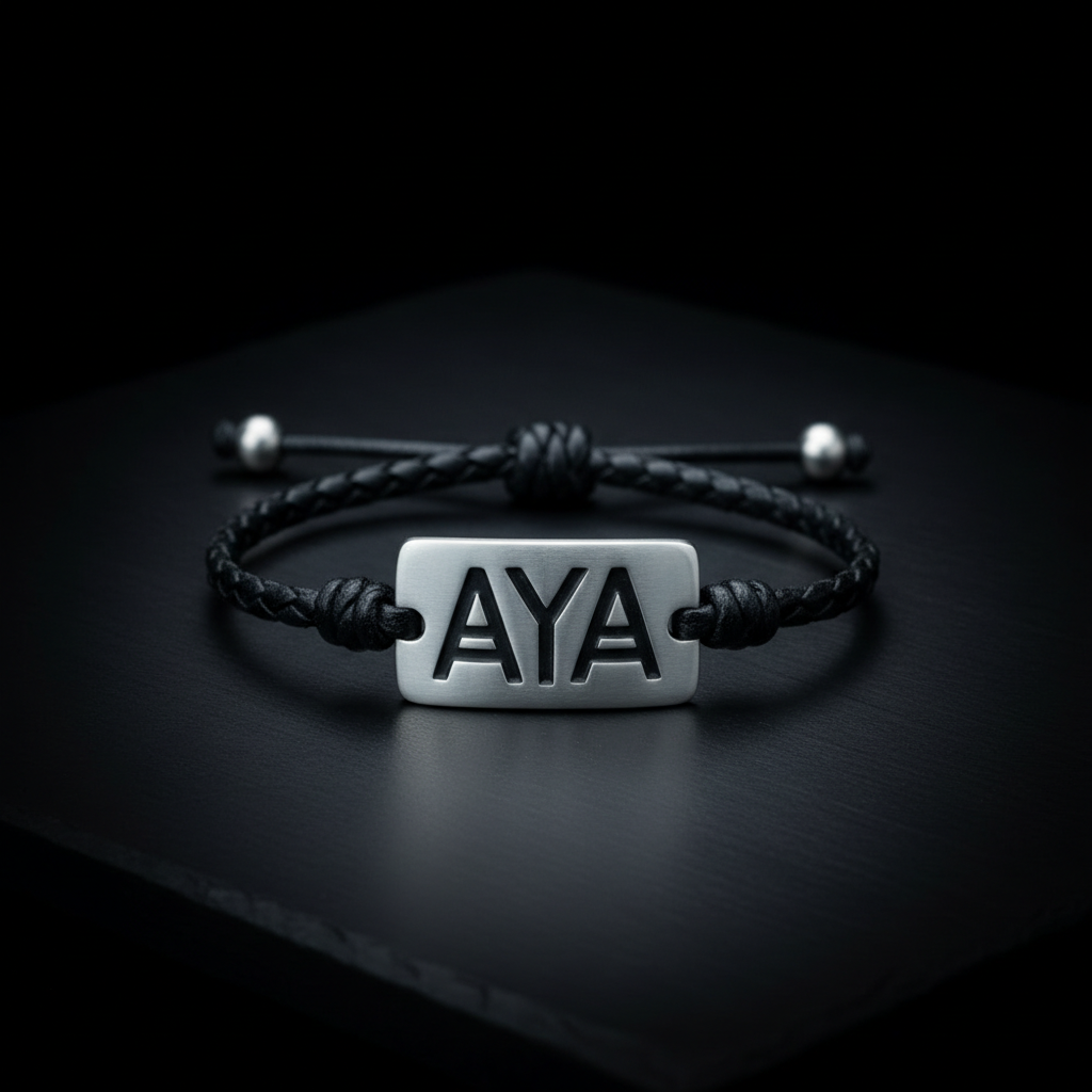 AYA Kids Bracelet/Anklet — Titanium & Black