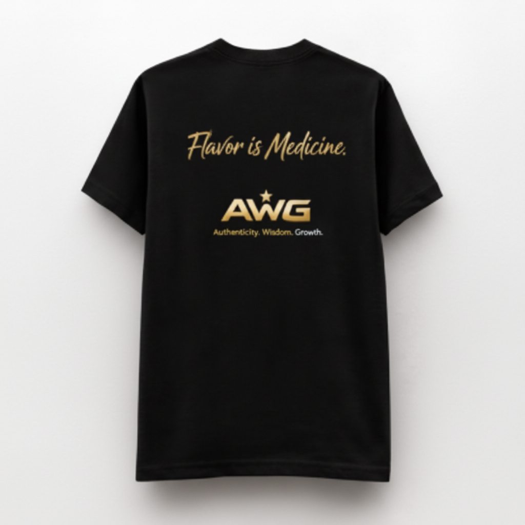 Flavor Is Medicine Tee – Feed Your Mind. Nourish Your Life.